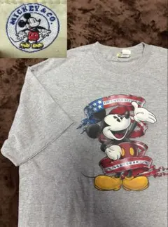 メキシコ製 90s MICKEY & CO. ミッキーマウス Tシャツ グレー
