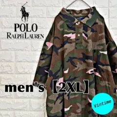 y286【POLO Ralph Lauren】刺繍ロゴポロシャツ【メンズ2XL】