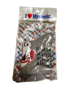 新品HYSTERIC MINI グレーキャラクター靴下 16-18cm ショート