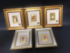 イタリア トップアート社23金金箔画セット、長期保管の未使用品！ イタリア トップアート社23金金箔画セット、長期保管の未使用品