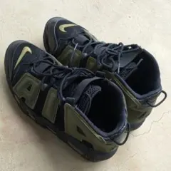 NIKE AIR MORE UPTEMPO ブラック オリーブ　27.5cm