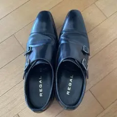 REGAL ダブルモンクストラップ ブラック