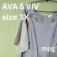253-24 AVA＆VIV 　ワンピース　大きめの3X