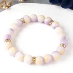 心を整える＊キャンディジェイド＊穏やかラベンダーブレスレット＊ユニセックス
