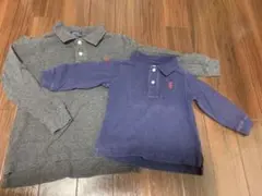 ③ポロラルフローレン　長袖ポロシャツ　80㎝と110㎝セット