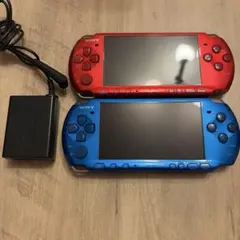 【説明読んで！】PSP3000 本体 赤 青 2台セット