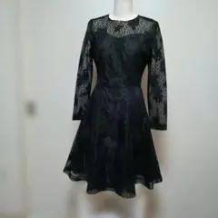 レ−ス黑ドレスワンピースS