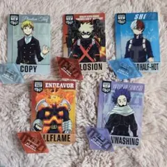 一番くじ ヒロアカ 連なる星霜 カード型アクリルスタンド 5点セット