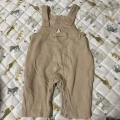 犬　ベージュ オーバーオール 70サイズ