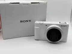 ほぼ新品 SONY ZV-1F ホワイト 本体 箱 付属品付き 保証書あり - メルカリ