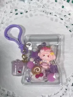キャンディーバッグキーホルダー 紫系