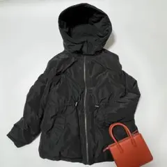 極美品　BEAMS ビームスハート　リバーシブルショートダウン　黒　S