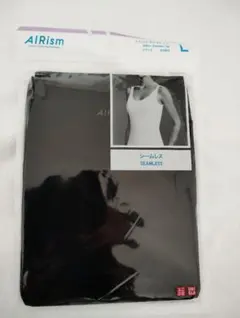 ユニクロ　エアリズム シームレス タンクトップ L ブラック