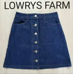 LOWRYS FARM ローリーズファーム デニム ミニスカート フロントボタン