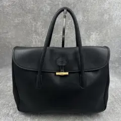 美品　ロンシャン ロゾ　オールレザー トート　ハンドバッグ 　A4可　バンブーのサムネイル