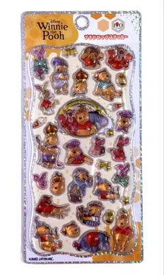 正規品 ディズニー くまのプーさん プチドロップステッカー 100周年のサムネイル