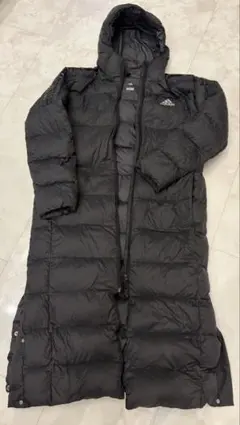 美品⭐︎adidas ブラックロング ライトダウンコート