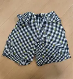 【美品】組曲 クミキョク 150 ショートパンツ ギンガム 花柄