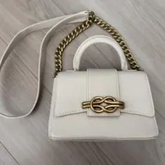 2way ハンドバッグ チェーンショルダーバッグ ベージュ　ZARA ザラのサムネイル