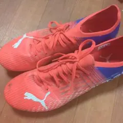 PUMA サッカーシューズ オレンジ/ブルー