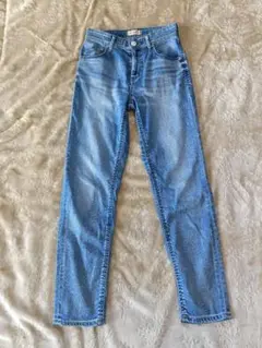 美品 YANUK ヤヌーク RUTH デニム XS 23 スリムテーパード