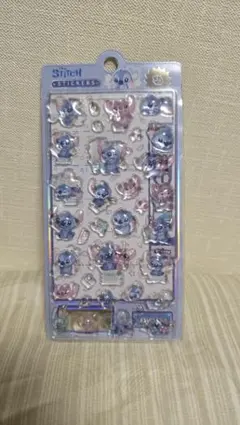 ぷっくりシール　ディズニー　スティッチ