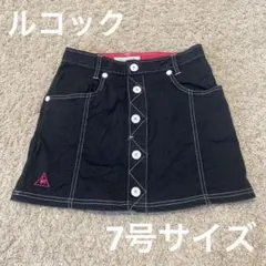 ルコック ゴルフ ウェア スカート 7号 黒 レディース S ボトム