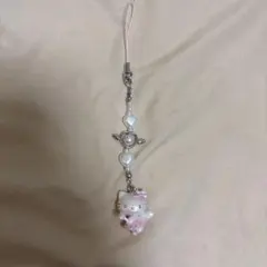 【激レア】ハローキティ エンジェル　天使　ハート チャーム キーホルダー 激レア】ハローキティ エンジェル 天使 ハート チャーム キーホルダー