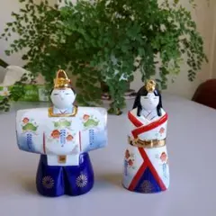 A*e様 雛人形 ミニ 簡易 かわいい 雛祭り 薬師窯雛人形 伝統的な陶器製