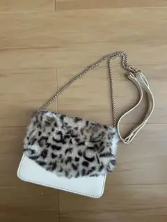 【URBAN RESEARCH】レオパード柄ファーショルダーバッグ
