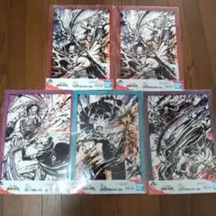 一番くじ　★ワンピース★墨式描き下ろしポスター5枚セット