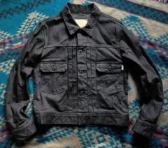 FACTOTUM ブラックデニムトラッカー 2nd 44サイズ