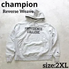 Champion ガレッジロゴ 2段 リバースウィーブ ライトグレー 2XL