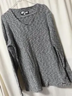 Growth by Grailグレー系 Vネックニットカットソー