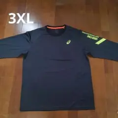 ASICS アシックス 長袖Tシャツ スポーツジャージ ブラック 3XLのサムネイル