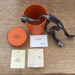 Hermès スカーフ用 オレンジボックス リボン付き 丸型 空箱　エルメス②のサムネイル