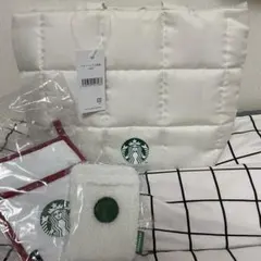 2023スタバ 限定トートバッグ 鍋つかみ マルチポーチの3点セット