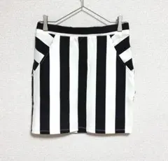 アズール バイ マウジー ストライプミニスカート ストレッチ タグ付き未使用品