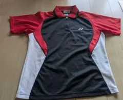 YONEX バドミントン ポロシャツ 黒赤白【日曜日までのこの価格】