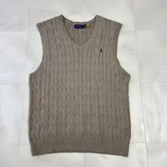 ポロラルフローレン ケーブルニットベストXLサイズ