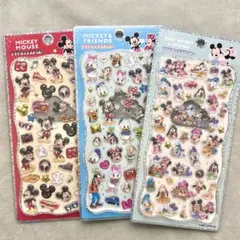 ディズニー　プチドロップステッカー　ミッキー&フレンズ　ベビー　立体シール