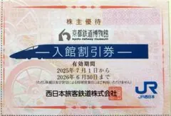 京都鉄道博物館 入館割引券 株主優待