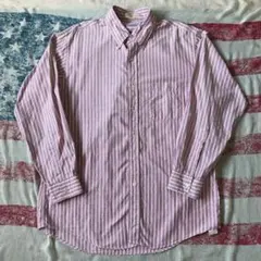 エルエルビーン　ストライプシャツ　アメリカ製　ビッグシャツ