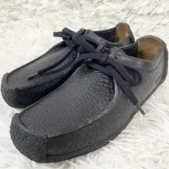 本革　Clarks クラークス ナタリー　レザー　スニーカー　23 ワラビー　黒
