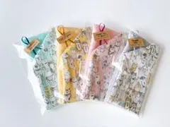 ふわやわダブルガーゼタオルハンカチ ハンドメイド 【ふわふわわんこ 