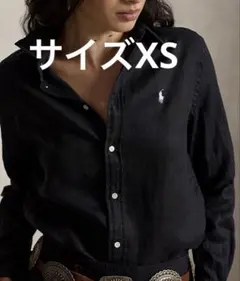 ラルフローレン ブラックリネンシャツ 新品サイズXSのサムネイル