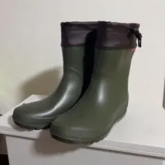 オリーブグリーン 長靴 ゴム製 Ｓサイズ