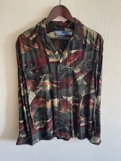 Polo Ralph Lauren 総柄 レーヨンシャツ ラルフローレン