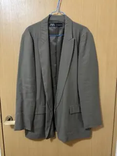 ZARA テーラードジャケット カーキ Lサイズ