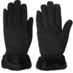 【現品限り】手袋 レディース スマホ対応 冬 可愛い ブラック オシャレ